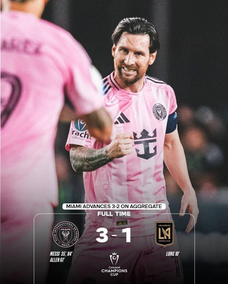 苏格兰高地足球联赛
_梅西2射1传苏格兰高地足球联赛
！造3球总分3-2逆转洛杉矶FC 挺进美冠杯4强